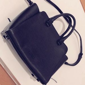 Rebecca Minkoff Satchel - Black textured leather